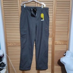 NWT Stanley Workwear charcoal Fleece Lined Work Pants Men’s Size 36 x 34